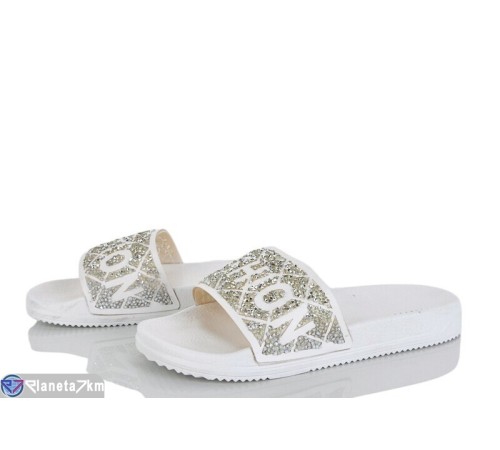 Шлепки жіночі на літо (8 пар р.36-41) білий  "LAIFA"