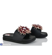 Шлепки жіночі на літо (8 пар р.36-41) чорний  "LAIFA"