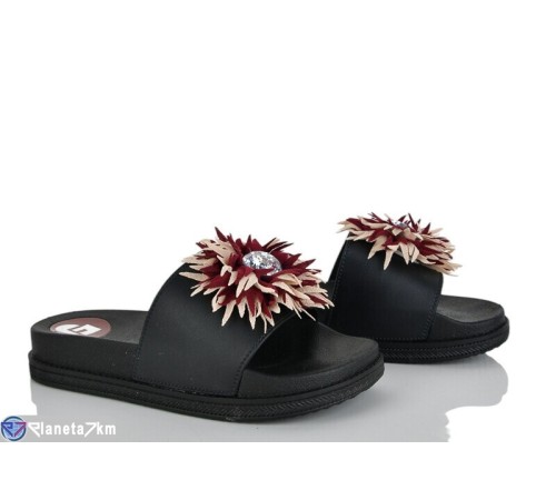 Шлепки жіночі на літо (8 пар р.36-41) чорний  "LAIFA"