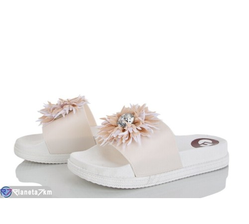 Шлепки жіночі на літо (8 пар р.36-41) білий  "LAIFA"