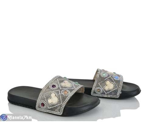 Шлепки дитячі на літо (12 пар р.30-35) чорний  "Laifakids"