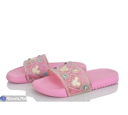 Шлепки дитячі на літо (12 пар р.30-35) рожевий  "Laifakids"