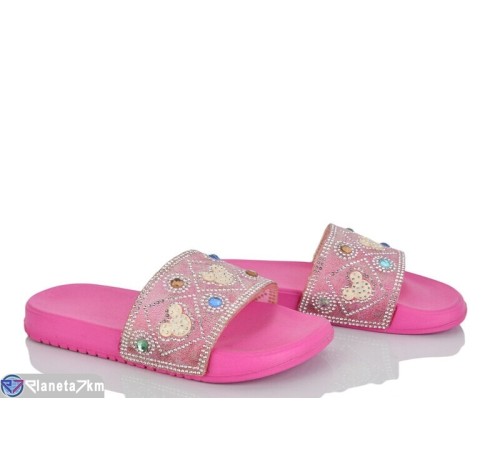 Шлепки дитячі на літо (12 пар р.30-35) рожевий  "Laifakids"