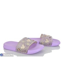 Шлепки дитячі на літо (12 пар р.30-35) фіолетовий  "Laifakids"