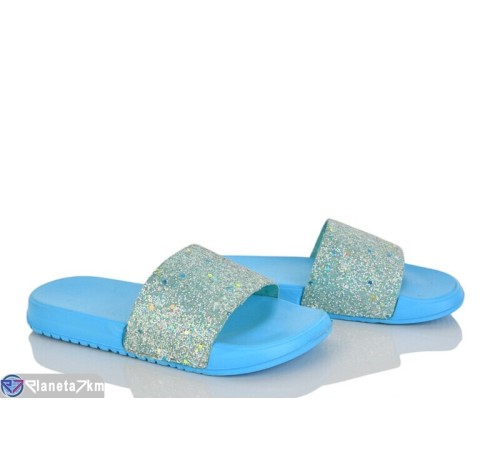 Шлепки дитячі на літо (12 пар р.30-35) блакитний  "Laifakids"