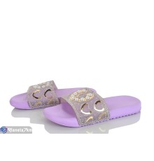 Шлепки жіночі на літо (12 пар р.36-41) фіолетовий  "LAIFA"