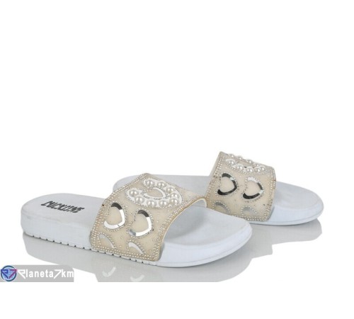 Шлепки жіночі на літо (12 пар р.36-41) білий  "LAIFA"