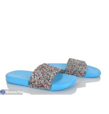 Шлепки жіночі на літо (12 пар р.36-41) блакитний  "LAIFA"