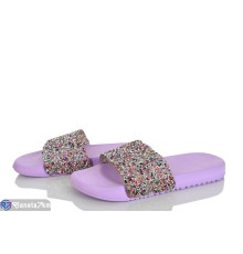 Шлепки жіночі на літо (12 пар р.36-41) фіолетовий  "LAIFA"