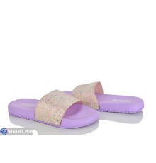 Шлепки жіночі на літо (12 пар р.36-41) фіолетовий  "LAIFA"