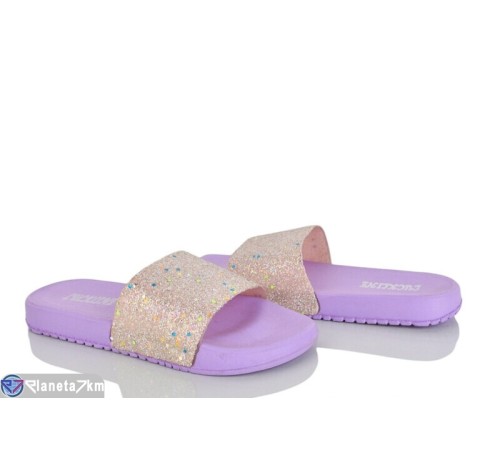 Шлепки жіночі на літо (12 пар р.36-41) фіолетовий  "LAIFA"