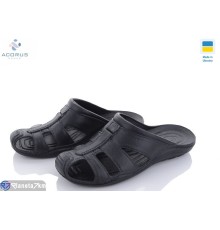 Шлепки чоловічі на літо (12 пар р.41-45) чорний  "Acorus"