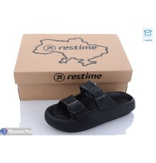 Шлепки жіночі на літо (24 пар р.35-39) чорний  "Restime"