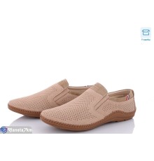 Туфлі чоловічі на літо (8 пар р.40-45) бежевий  "KULIBABA"