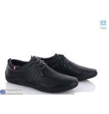 Туфлі чоловічі на літо (8 пар р.40-45) чорний  "KULIBABA"