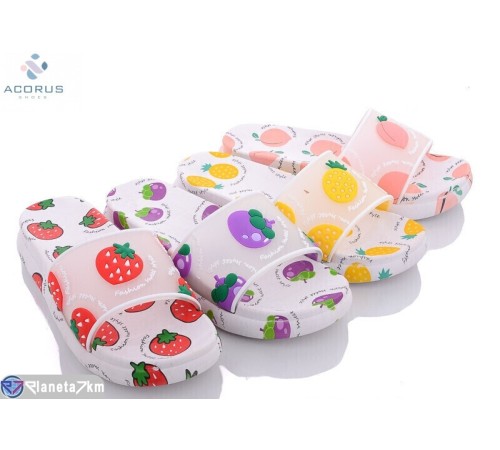 Шлепки жіночі на літо (10 пар р.36-41) мікс  "Acorus"