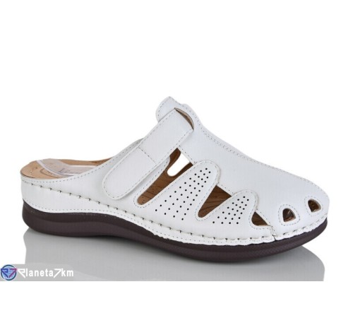 Шлепки жіночі на літо (8 пар р.37-42) білий  "ZORINA"