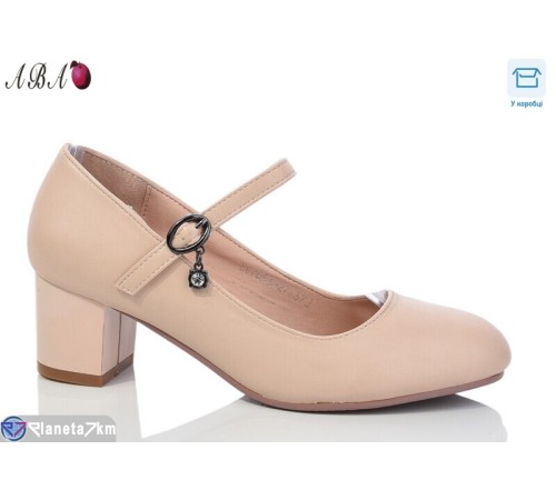 Туфлі жіночі на весну/осінь (6 пар р.36-41) бежевий  "Aba"