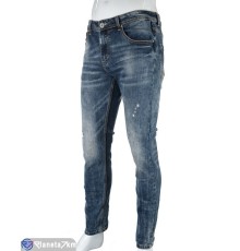 Джинси чоловічі на весну/осінь (5 шт. р.сетка 28-33) синій  "Kalabok"