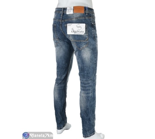 Джинси чоловічі на весну/осінь (5 шт. р.сетка 28-33) синій  "Kalabok"