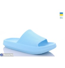 Шлепки жіночі на літо (8 пар р.36-41) блакитний  "INPIRE"