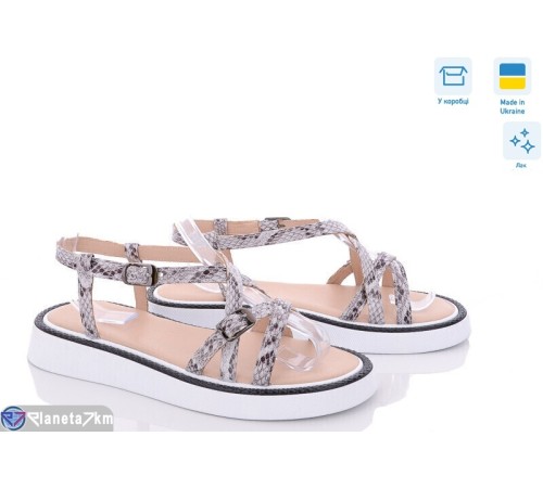 Босоніжки жіночі на літо (6 пар р.36-40) сірий  "GARRA"