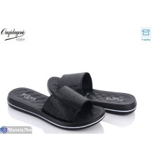 Шлепки жіночі на літо (8 пар р.36-41) чорний  "Dageni"