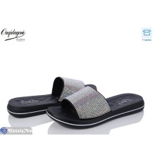 Шлепки жіночі на літо (8 пар р.36-41) чорний  "Dageni"