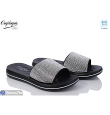 Шлепки жіночі на літо (8 пар р.36-41) срібний  "Dageni"