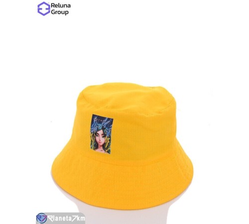 Панама дитяча на літо (2 шт. р.сетка One size) жовтий "Raluka" Панама дитяча на літо (2 шт. р.сетка One size) жовтий "Raluka"
