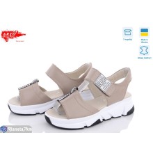 Босоніжки жіночі на літо (6 пар р.36-40) коричневий  "ARTO"