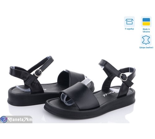 Босоніжки жіночі на літо (8 пар р.36-41) чорний  "FOX"