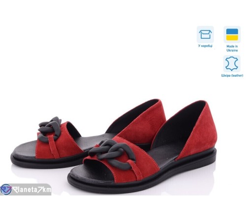 Босоніжки жіночі на літо (6 пар р.36-40) червоний  "GARRA"