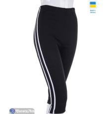 Бриджі жіночі на літо (2 шт. р.сетка One size) чорний  "VIOLA"