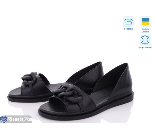 Босоніжки жіночі на літо (6 пар р.36-40) чорний  "GARRA"