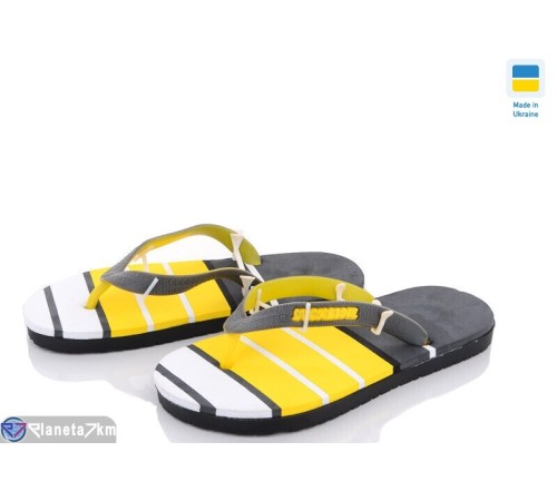 Шлепки дитячі на літо (12 пар р.36-41) сірий  "Kalabok" Шлепки дитячі на літо (12 пар р.36-41) сірий  "Kalabok"