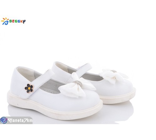 Дитячі туфлі на весну/осінь (8 пар р.26-31) білий  "Bessky-Kellaifeng"