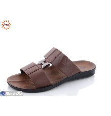 Шлепки чоловічі на літо (6 пар р.41-45) коричневий  "Jumay"