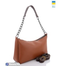 Сумка жіноча 17*27*6 см,  коричневий  "Lusia"