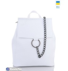 Рюкзак жіночий 34*28*12 см,  білий  "Lusia"