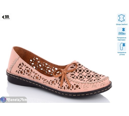 Туфлі жіночі на літо (8 пар р.36-40) рожевий  "KLAKSON"