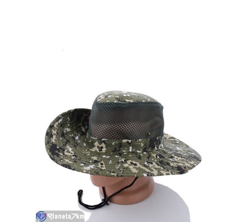Капелюх чоловічий на літо (3 шт. р.сетка 56-58) зелений  "CAROLLA"