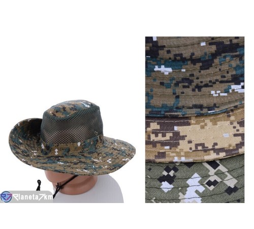 Капелюх чоловічий на літо (3 шт. р.сетка 56-58) мікс  "CAROLLA"