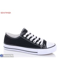 Кеди на весну/осінь (12 пар р.36-41) чорний  "QQ&Панда"
