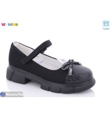 Дитячі туфлі на весну/осінь (8 пар р.32-37) чорний  "W.niko"