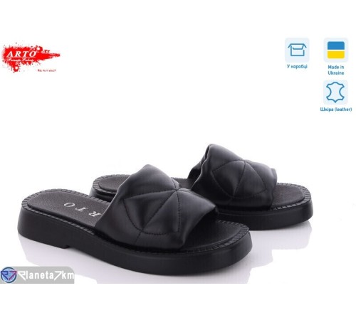 Шлепки жіночі на літо (6 пар р.36-40) чорний "ARTO" Шлепки жіночі на літо (6 пар р.36-40) чорний "ARTO"