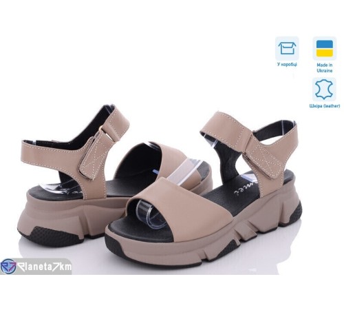 Босоніжки жіночі на літо (8 пар р.36-40) коричневий  "FOX"