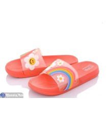 Шлепки жіночі на літо (24 пар р.37-42) оранжевий  "YAMMI SHOES"