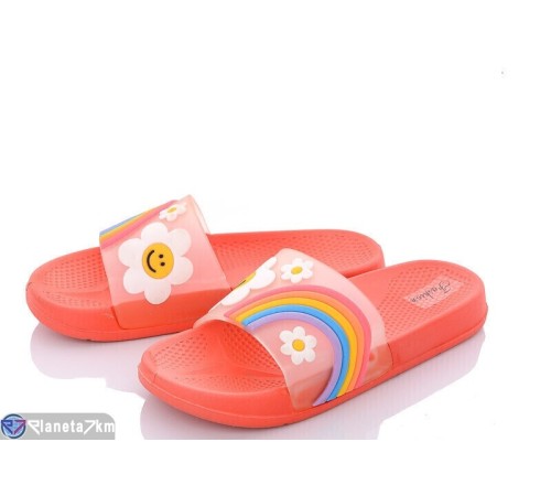 Шлепки жіночі на літо (24 пар р.37-42) оранжевий  "YAMMI SHOES"