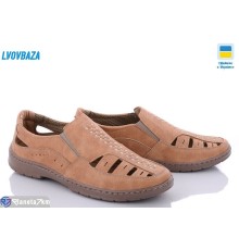 Туфлі чоловічі на літо (8 пар р.40-45) коричневий  "LEOBAZA"